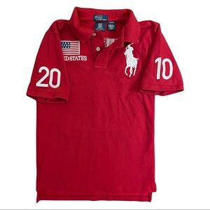 2010 official Team USA Olympic Polo Big Pony Shirt from Ralph Lauren boys, 14-16